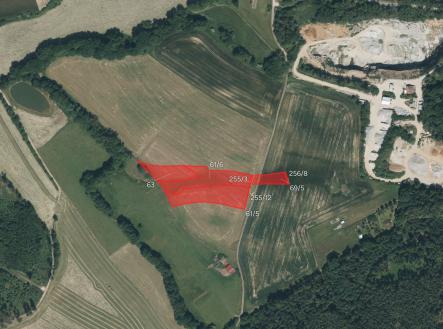 Prodej pozemku, zemědělská půda, 25 851 m²