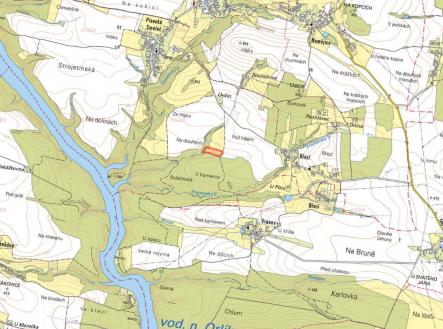 Prodej pozemku, trvalý travní porost, 9 492 m²