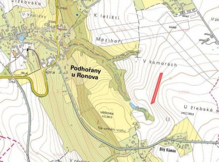Prodej pozemku, zemědělská půda, 1 986 m²