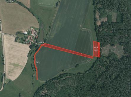 Prodej pozemku, zemědělská půda, 6 192 m²