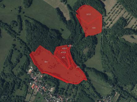 Prodej pozemku, trvalý travní porost, 58 156 m²