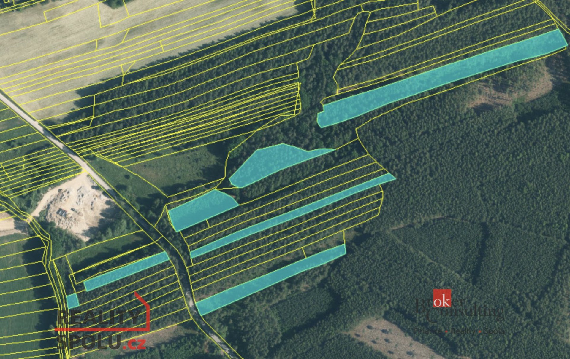 Prodej lesních pozemků – Nekmíř, okr. Plzeň-sever