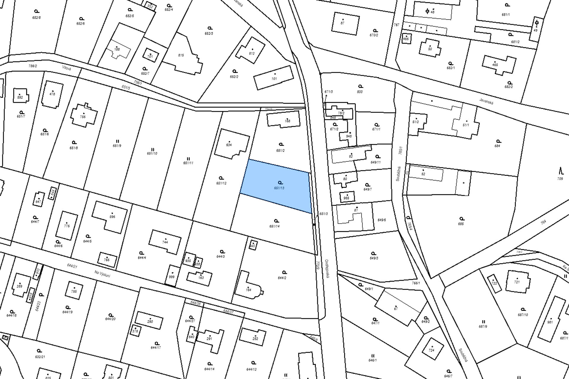Prodej stavebního pozemku 872 m2