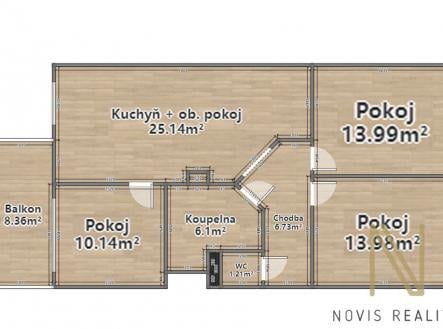 Prodej bytu, 4+kk, 80 m²