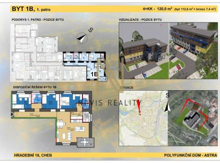 Prodej bytu, 4+kk, 112 m²