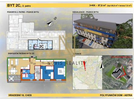 Prodej bytu, 3+kk, 80 m²