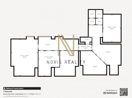 Pronájem kanceláře, 165 m²