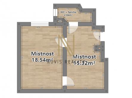 Pronájem kanceláře, 37 m²