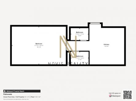 Pronájem bytu, 1+1, 35 m²