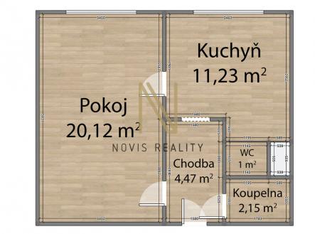 Prodej bytu, 1+1, 40 m²