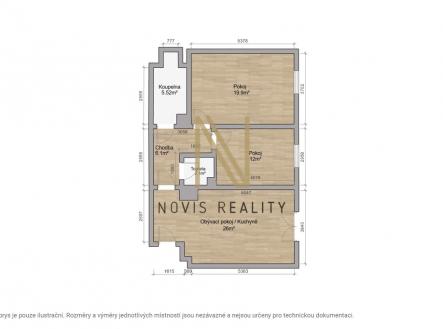 Pronájem bytu, 3+kk, 75 m²