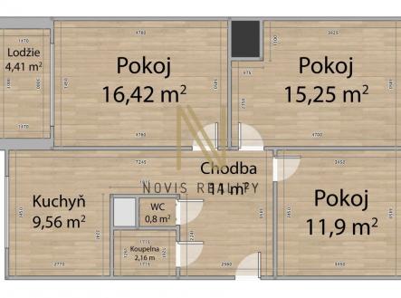 Pronájem bytu, 3+1, 68 m²