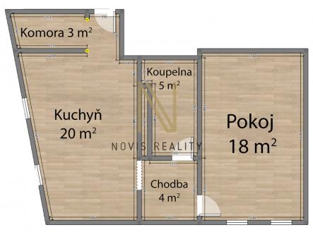 Pronájem bytu, 2+kk, 50 m²