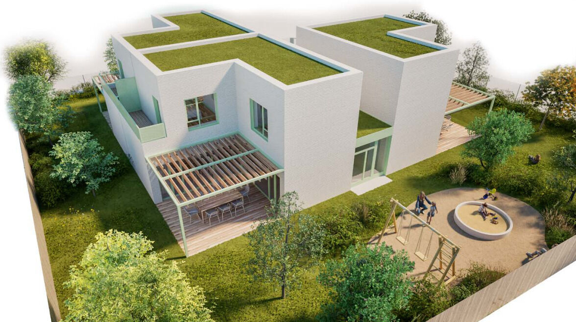 Pozemek s projektem na vila dům s třemi BJ Pardubičky