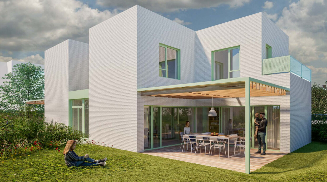 Pozemek s projektem na vila dům s třemi BJ Pardubičky