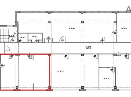 Pronájem - kanceláře, 40 m²