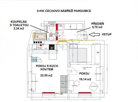 Prodej bytu, 2+kk, 50 m²