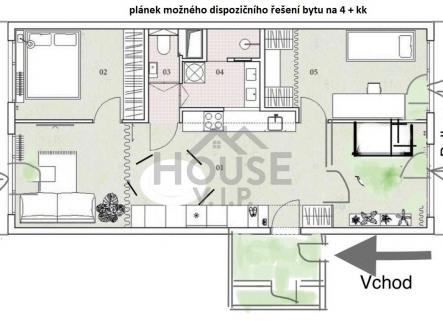 Prodej bytu, 4+kk, 72 m²