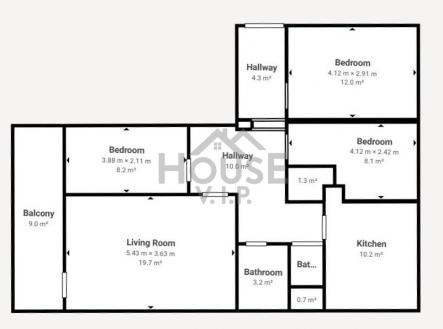 Prodej bytu, 4+1, 92 m²