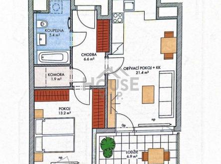 Prodej bytu, 2+kk, 57 m²
