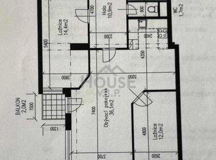 Prodej bytu, 3+kk, 86 m²