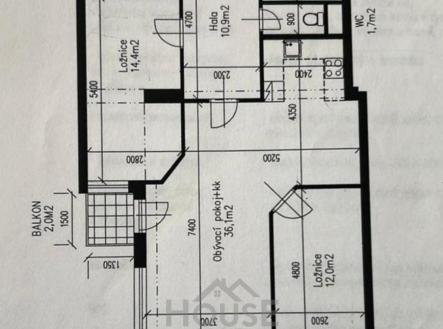 Prodej bytu, 3+kk, 86 m²