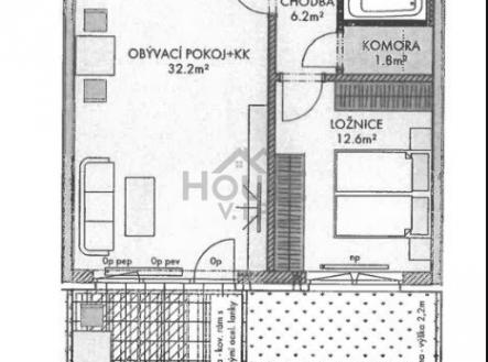 Prodej bytu, 2+kk, 92 m²