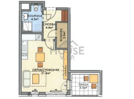 Prodej bytu, 1+kk, 39 m²
