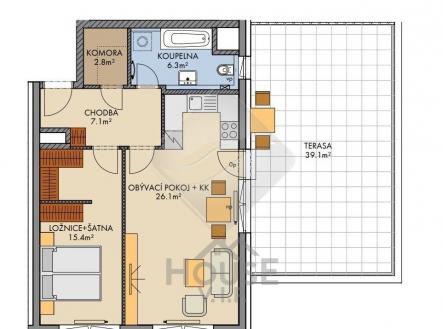 Prodej bytu, 2+kk, 99 m²