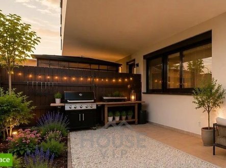 Kompletně zařízený byt 2+kk se zahradou, garážovým stáním a sklepem v rezidenci Villa Porcellana – P