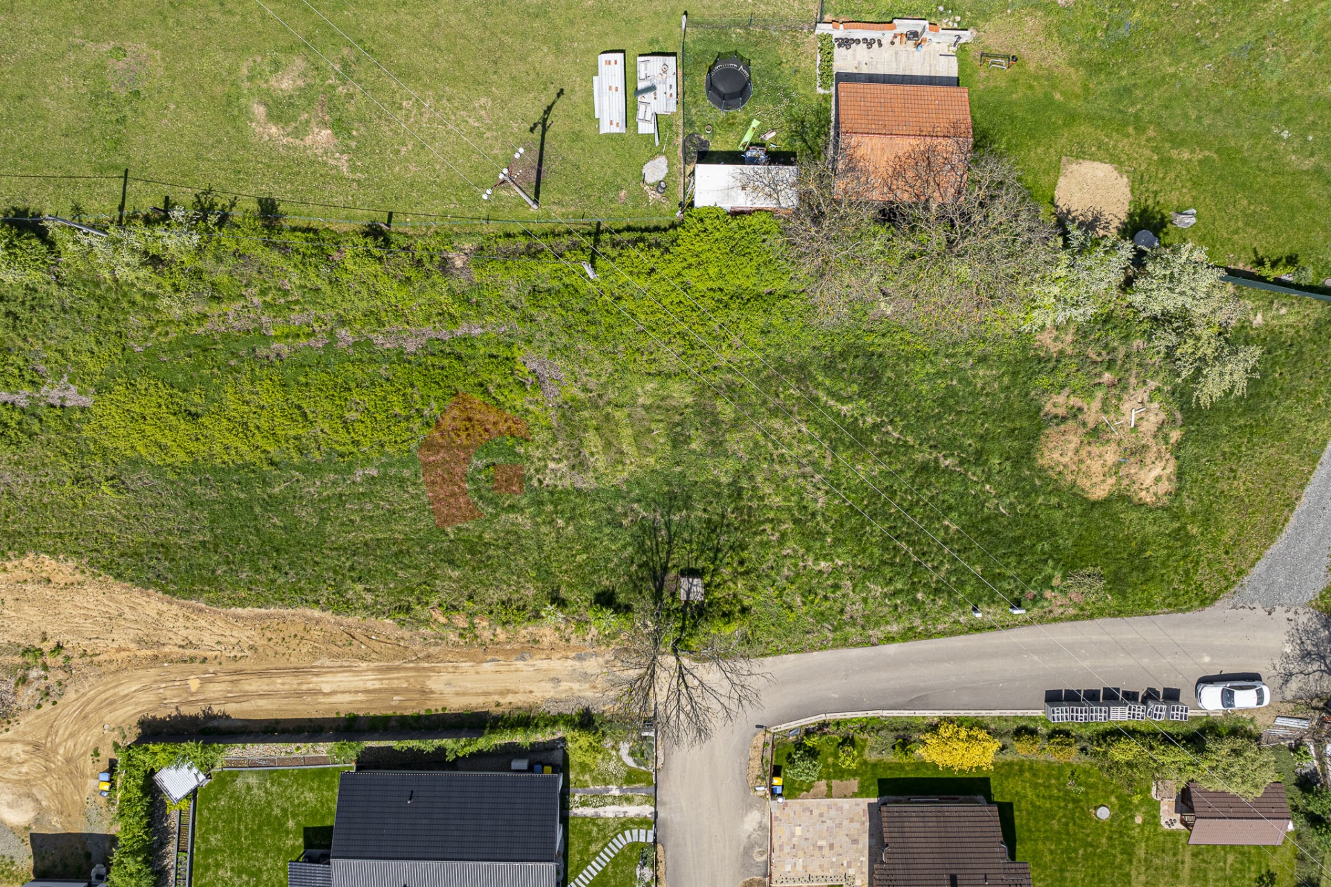 Prodej stavebního pozemku v Divišově 1391m2.