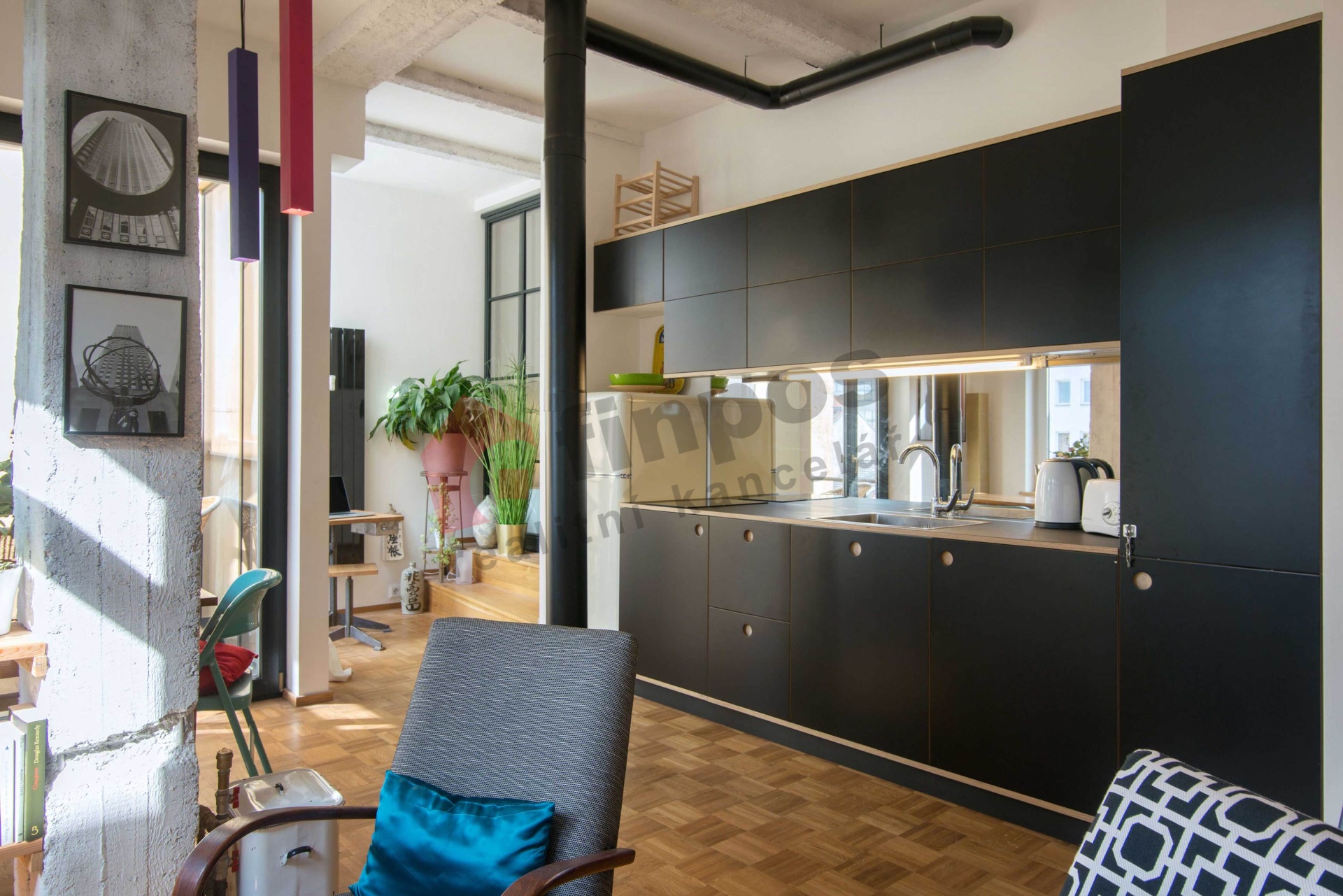 Pronájem bytu 2+kk, 42 m², Heřmanova 12