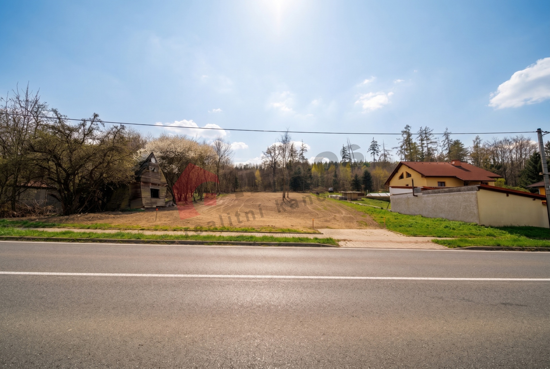 Prodej stavebního pozemku o výměře 1262m2 v obci Bolina