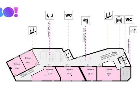 Pronájem kanceláře, 28 m²