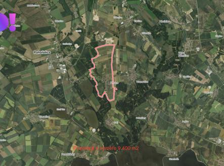 Prodej pozemku, zemědělská půda, 9 400 m²