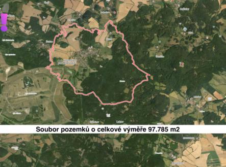 Prodej - pozemek, zemědělská půda, 97 785 m²