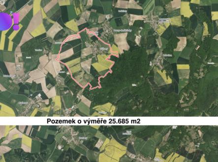 Prodej - pozemek, zemědělská půda, 25 685 m²