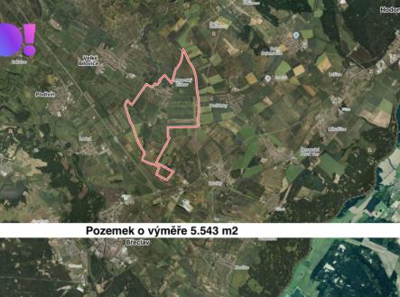 Prodej - pozemek, zemědělská půda, 5 543 m²