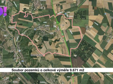 Prodej - pozemek, zemědělská půda, 9 671 m² obrázek