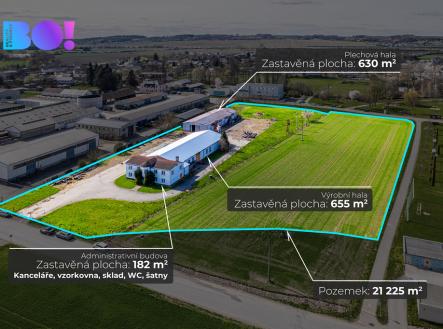 Prodej výrobní prostor, 1 445 m²