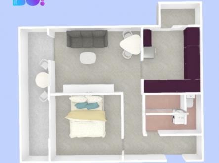 Prodej bytu, 2+1, 56 m²