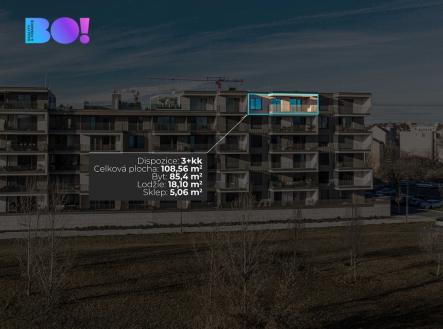 Pronájem bytu, 3+kk, 108 m²