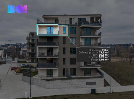 Pronájem bytu, 2+kk, 72 m²