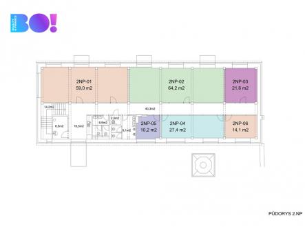 Pronájem kanceláře, 27 m²