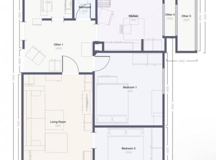 Prodej bytu, 3+1, 67 m²