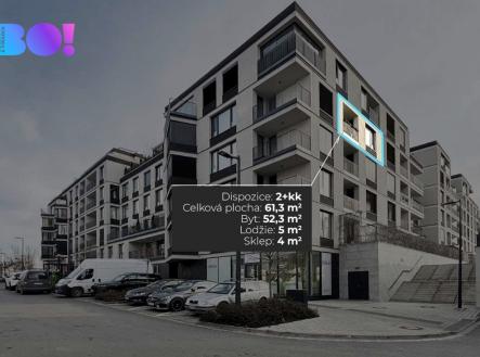 Pronájem bytu, 2+kk, 61 m²