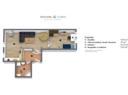 Prodej bytu, 3+kk, 80 m²