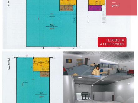 Pronájem - skladovací prostor, 540 m²