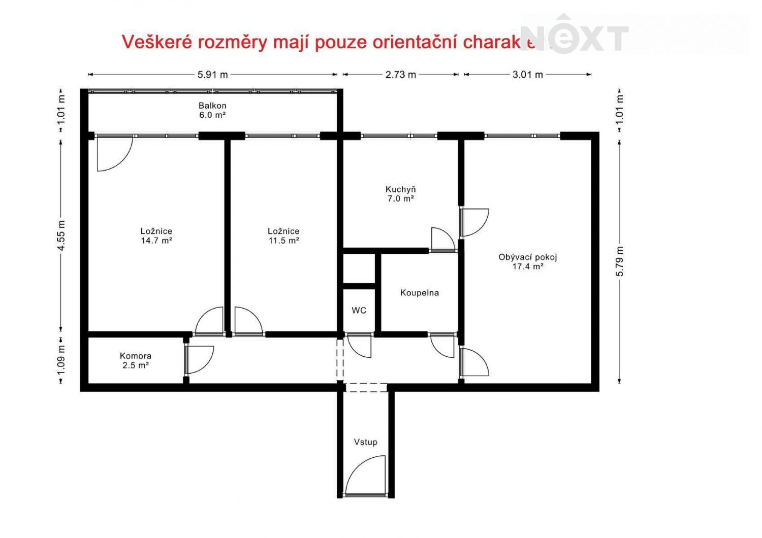 Prodej byt 3+1, 68㎡|Hlavní město Praha, Praha, Praha 4, Braník, Údolní 18/53, 14700