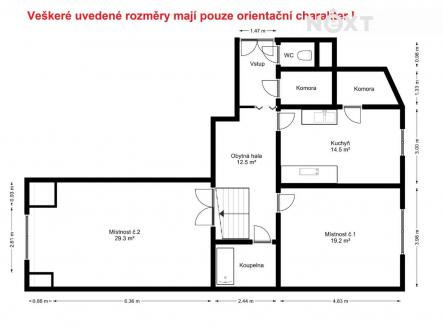 Pronájem bytu, 2+1, 90 m²